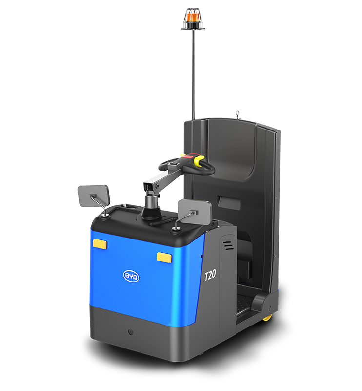 廠區(qū)電動(dòng)牽引車比亞迪2.0T站駕式牽引車